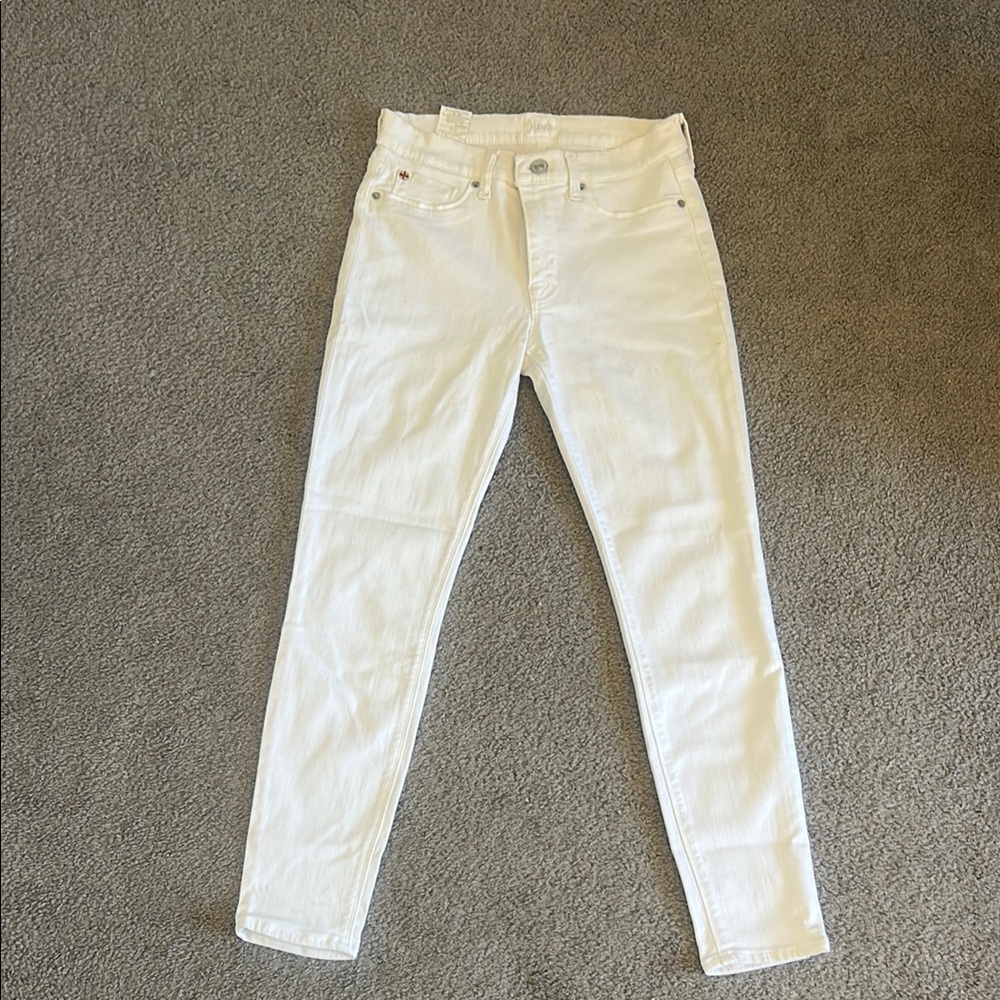 Hudson White Women's High-Rise Skinny Jeans
